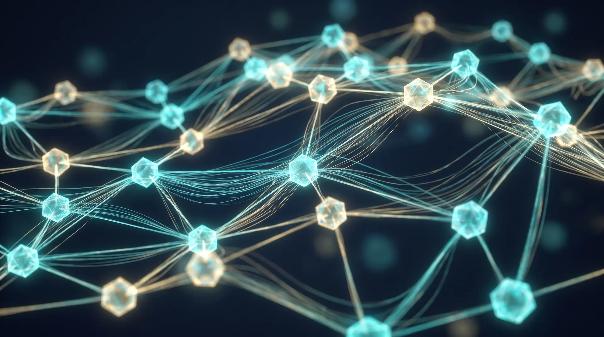 Abstract representation of a monitored network estate
